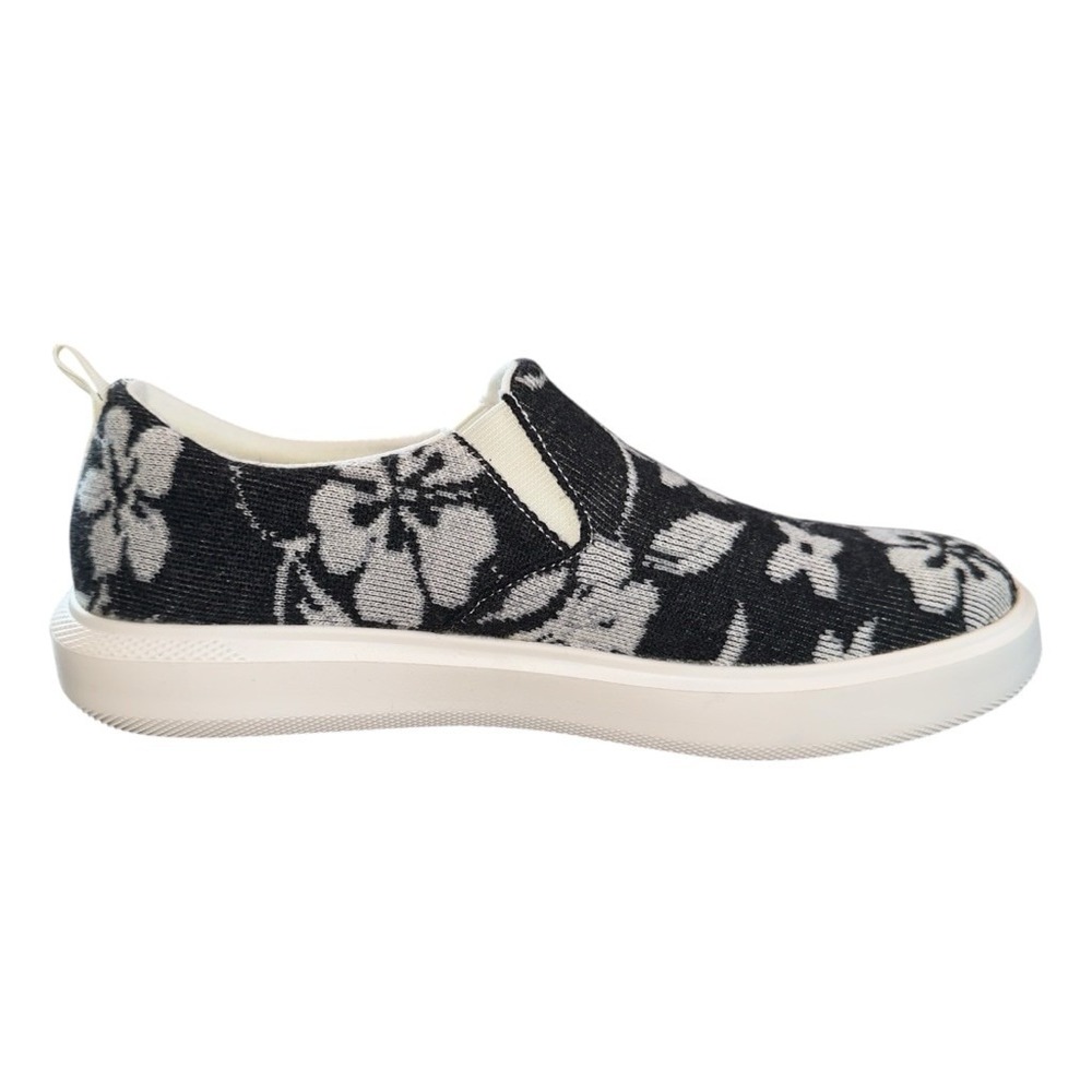 Woolloomooloo Womens 9 9.5 40 Black‎ White  Merino Wool Byron Slip-On Sneakers